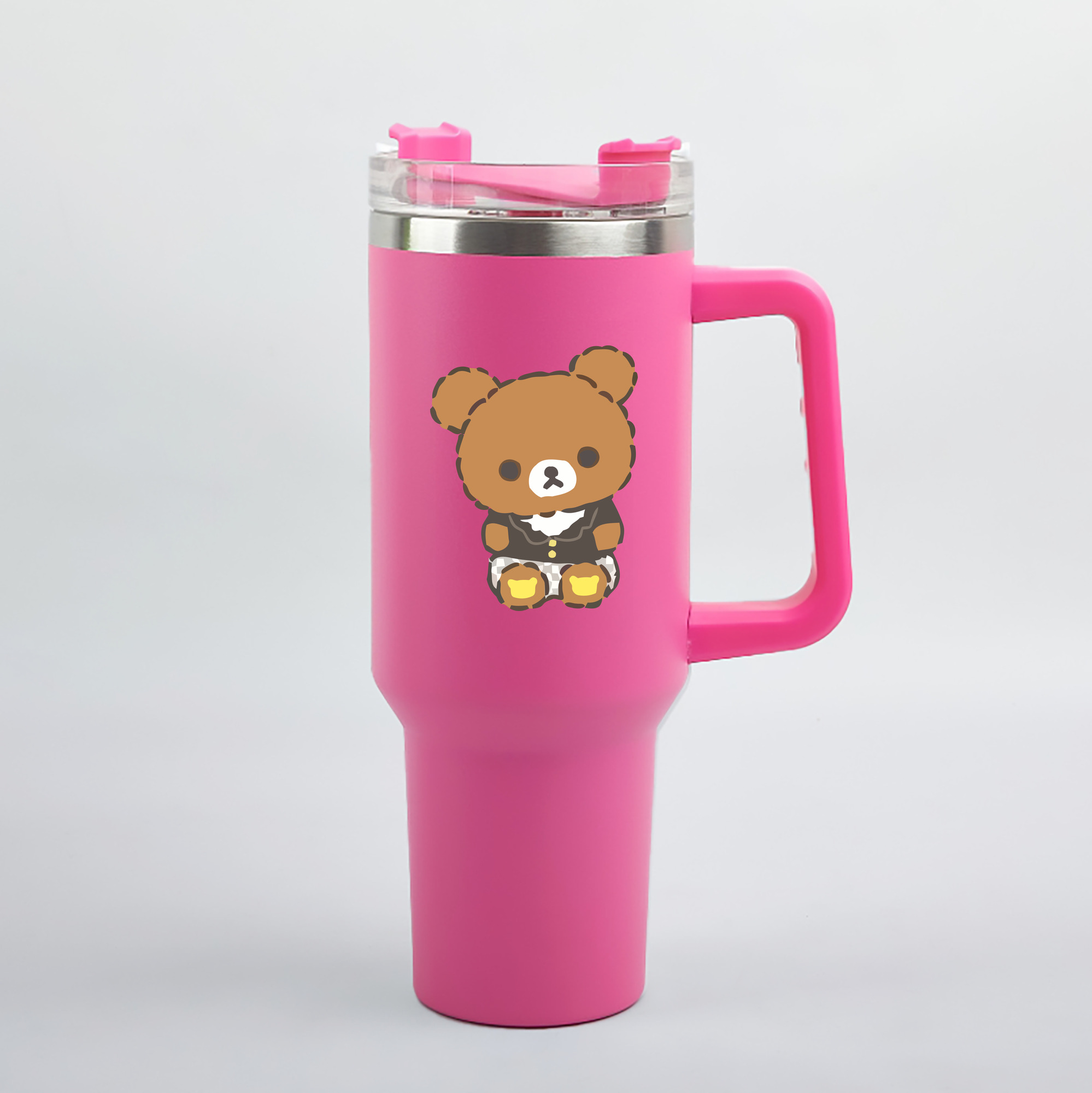 （画像用） リラックマ リラックマ キイロイトリ Rilakkuma Korilakkuma Kiiroitori 1200mL車用タンブラー（カラープリント）